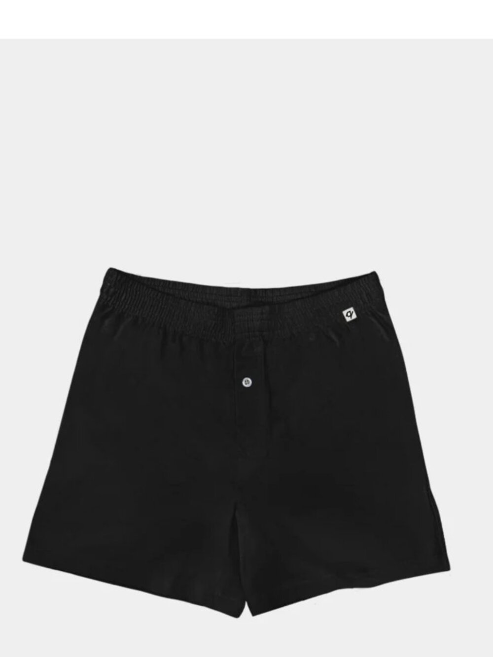 Q for Quinn Everyday Knit Boxers - 100% Organic Cotton Black